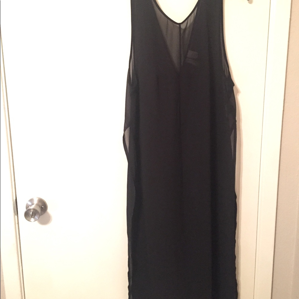 DIVIDED brand sheer midi dress